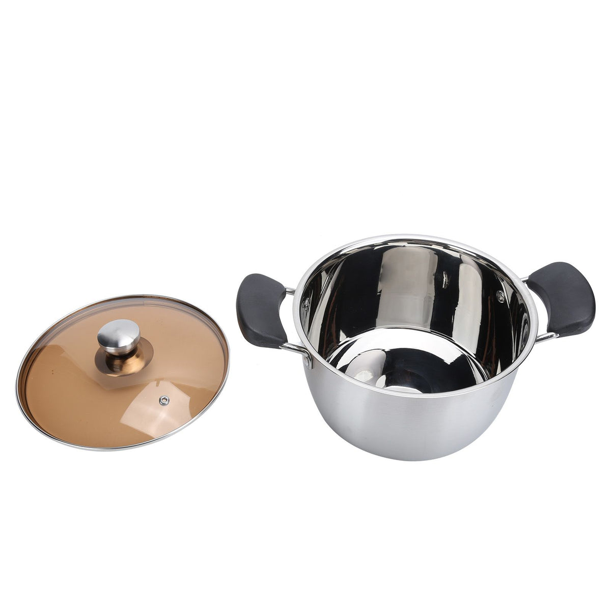 20cm composite steel milk soup pot for baby feeding from Everything Baby, ideal for cooking baby supplement food in the kitchen