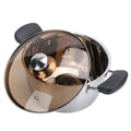 20cm composite steel milk soup pot for baby feeding, durable thickened cookware by Everything Baby, ideal for cooking baby supplement food.