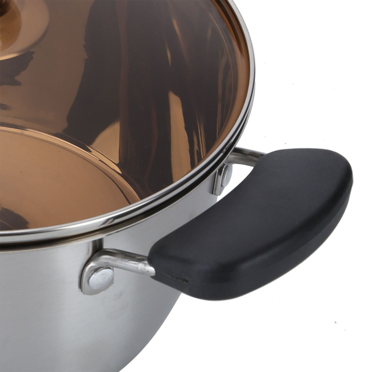 20cm composite steel baby milk soup pot by Everything Baby, thickened steel cookware for cooking baby supplement food.