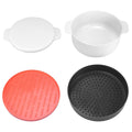 Multifunctional round rice steaming box by Everything Baby, microwave-safe lunch box for home kitchen and kids' pretend play.