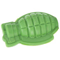 Green cake mold and ice maker for baking and dessert, suitable for pretend play in a child's kitchen set by Everything Baby.