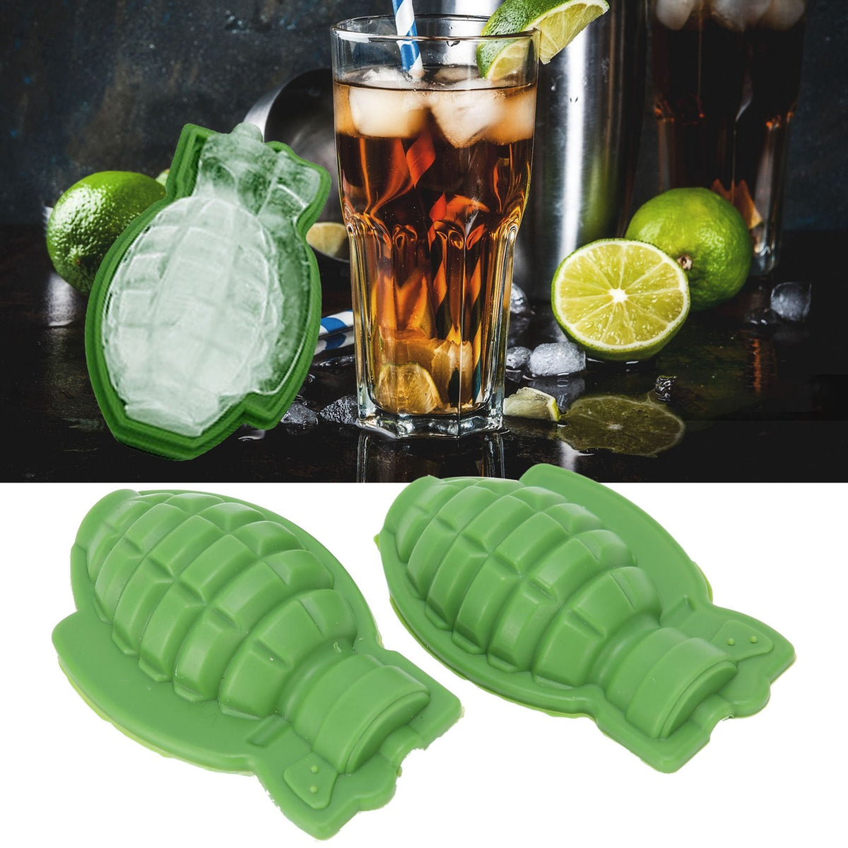 Green cake mold by Everything Baby for DIY ice and dessert making, suitable for baking and pretend play in the kitchen.