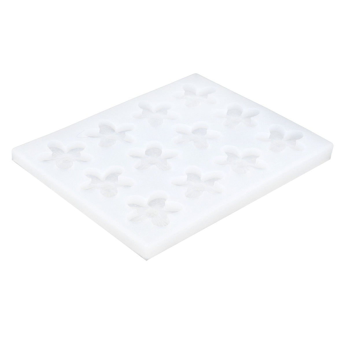 Flower-shaped silicone mold for chocolate, epoxy, or plaster, ideal for DIY craft and pretend play projects in baby and kids' toys.