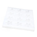 Flower-shaped silicone cake mold for chocolates, epoxy, or plaster, ideal for DIY craft and pretend play projects.