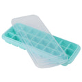 Green 24-grid silicone ice tray with PP lid from Everything Baby, designed for making small ice cubes for kitchen use.