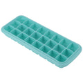 Green silicone ice tray with 24 small cubes and PP lid, suitable for pretend play and kitchen use, by Everything Baby.