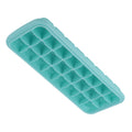 Green silicone ice tray with 24 small cubes and PP lid, ideal for pretend play and kitchen use in baby and kids' toy collection