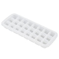 White 24-grid silicone ice tray with PP lid, designed for home kitchen use, featuring small cubes ideal for baby and kid pretend play.