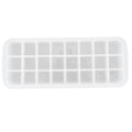 White silicone ice tray with 24 small cubes and PP lid, designed for home kitchen use by Everything Baby.