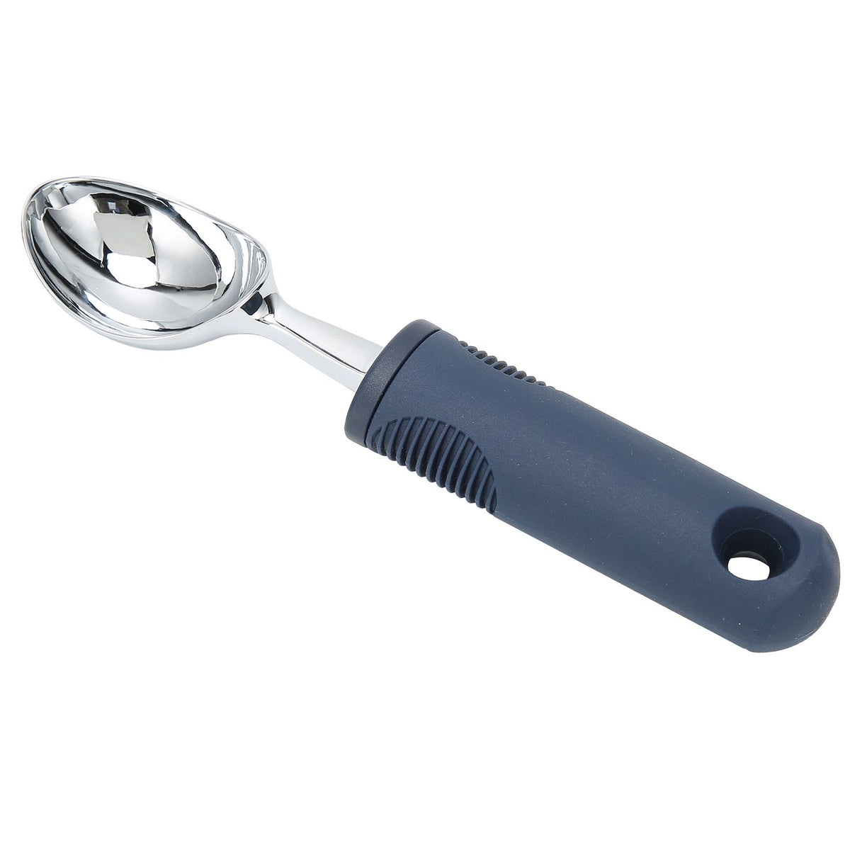 Zinc alloy watermelon baller and ice cream scoop for kitchen, designed for precise fruit and ice cream serving, by Everything Baby.