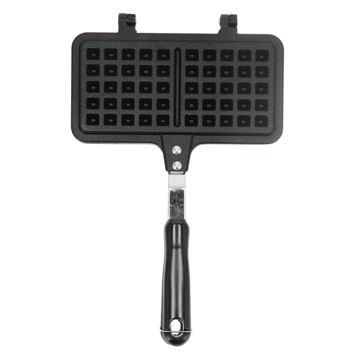 Double-sided non-stick waffle mold pan for baking, designed for pretend play with a colorful, child-friendly waffle cake maker toy.