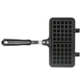 Double-sided non-stick waffle mold pan for baking, designed for pretend play with a fun, realistic waffle maker toy for kids.