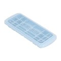 Blue silicone rectangular ice tray with lid for making ice cubes, suitable for cake and sushi, by Everything Baby.