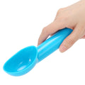 PP plastic ice cream scoop and melon baller for kitchen use, featuring ergonomic design for easy serving and freezing resistance.