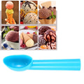 Plastic ice cream scoop and melon baller from Everything Baby, freeze-proof for kitchen use, ideal for serving ice cream and fruits.