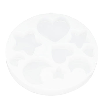 Silicone mold with cute shapes, soft and elastic, for baking and DIY cake or chocolate decorating in kitchen or home.