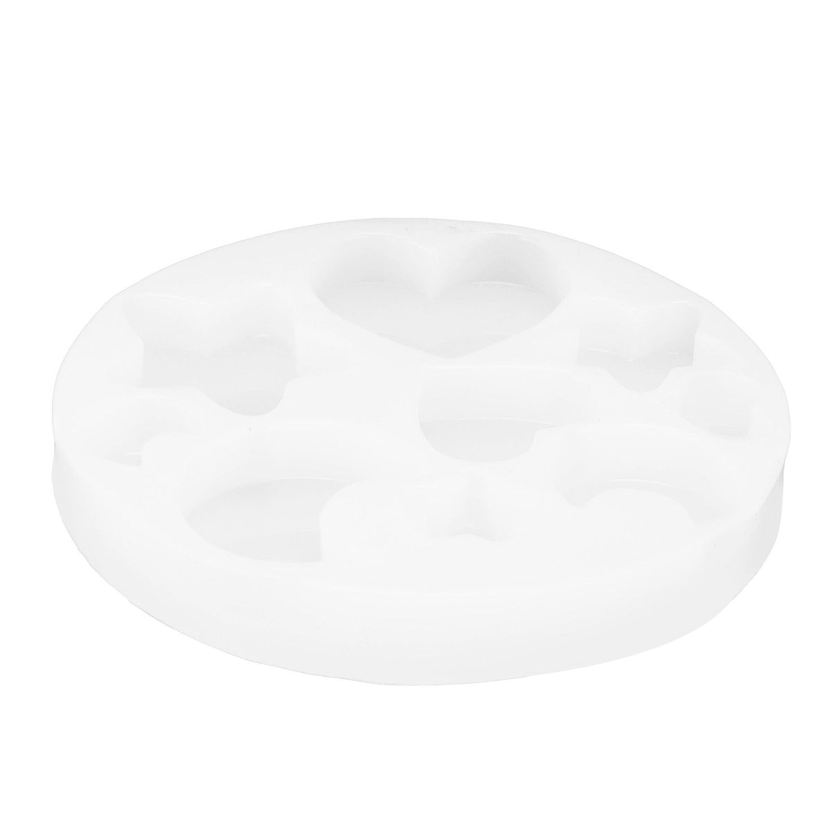 Silicone mold with cute shapes for cake and chocolate, soft and elastic, ideal for kitchen DIY baking and decorating projects.