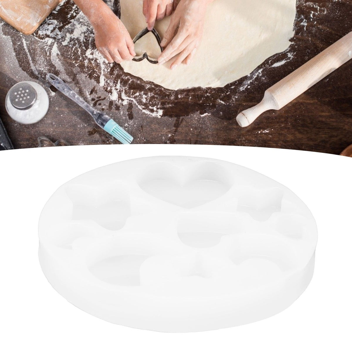 Silicone mold in cute shapes for baking, soft elastic cake chocolate mold tray for kitchen and DIY projects, by Everything Baby.