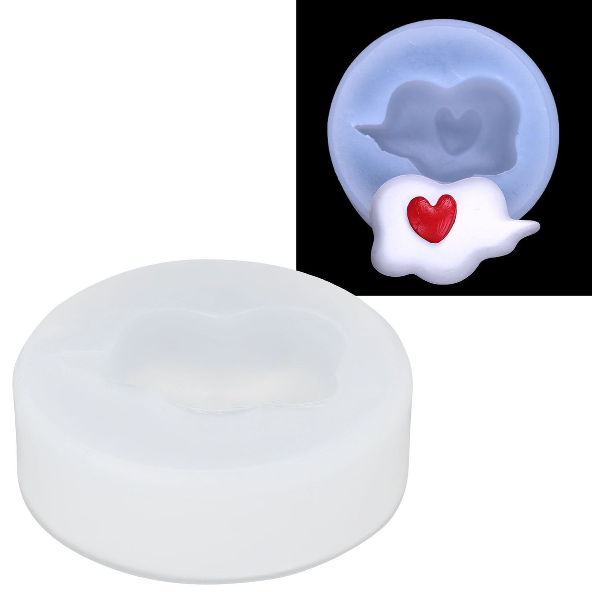 Silicone cake mold with cloud shape for fondant, ideal for baby shower cakes and cupcakes, by Everything Baby.
