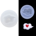 Silicone cloud-shaped cake mold from Everything Baby for fondant, perfect for baby shower cakes and cupcakes.