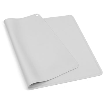 Gray silicone waterproof non-slip placemat for kids, heat insulation pad for baby and kid's table pretend play by Everything Baby.