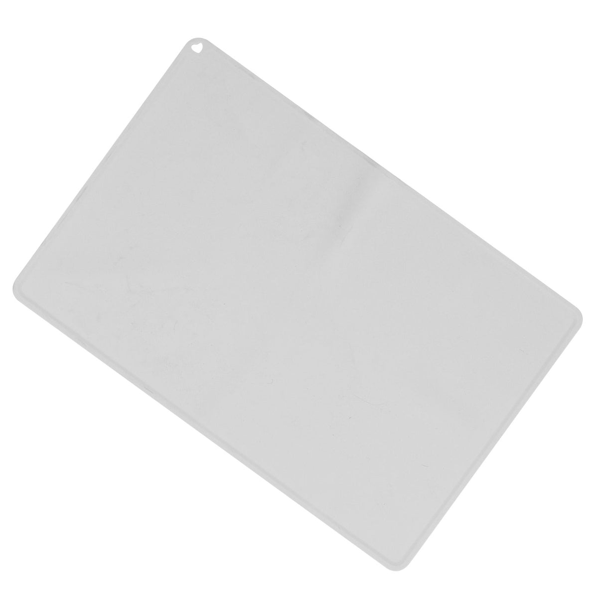 Gray waterproof silicone placemat with non-slip surface, heat insulation pad for kids' table play and kitchen use.