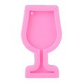 Food grade silicone wine cup-shaped fondant mold for mini candies and chocolates, ideal for baking and decorating.