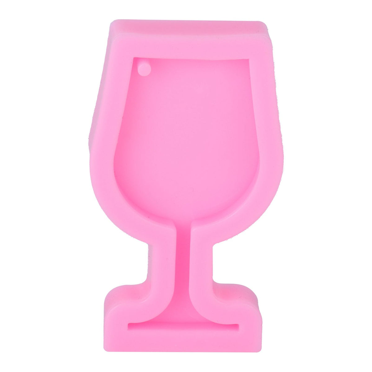 Food-grade silicone wine cup-shaped mold for fondant, candies, and chocolates, ideal for baking and decorating desserts.