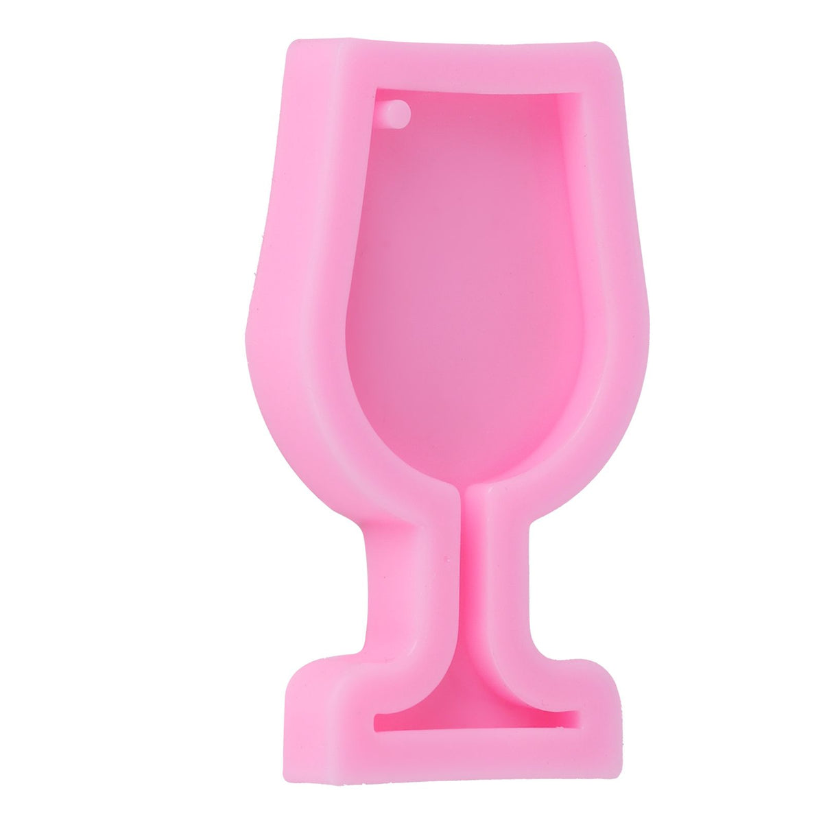 Food-grade silicone wine cup-shaped fondant mold for mini candies and chocolates, ideal for baking and decorating desserts.