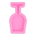 Food grade silicone wine cup-shaped mold for fondant, chocolate, and mini candies, ideal for baking and decorating desserts.