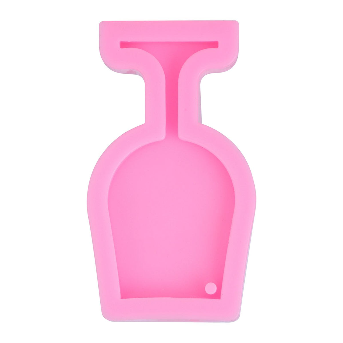 Food grade silicone wine cup-shaped mold for fondant, chocolate, and mini candies, ideal for baking and decorating desserts.