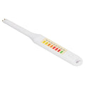 Portable electronic salinity tester pen for measuring saltiness in vegetable soup, lightweight and easy to use for kitchen testing.