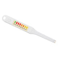 Portable electronic salinity tester pen for measuring saltiness in vegetable soup, lightweight and easy to use for kitchen testing.