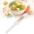 Portable electronic salinity tester pen for vegetables and soups, lightweight and easy to use for measuring saltiness levels.