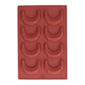 Baby moon-shaped chocolate cake mold by Everything Baby, 8-hole 3D silicone mold for home bakery and pretend play.