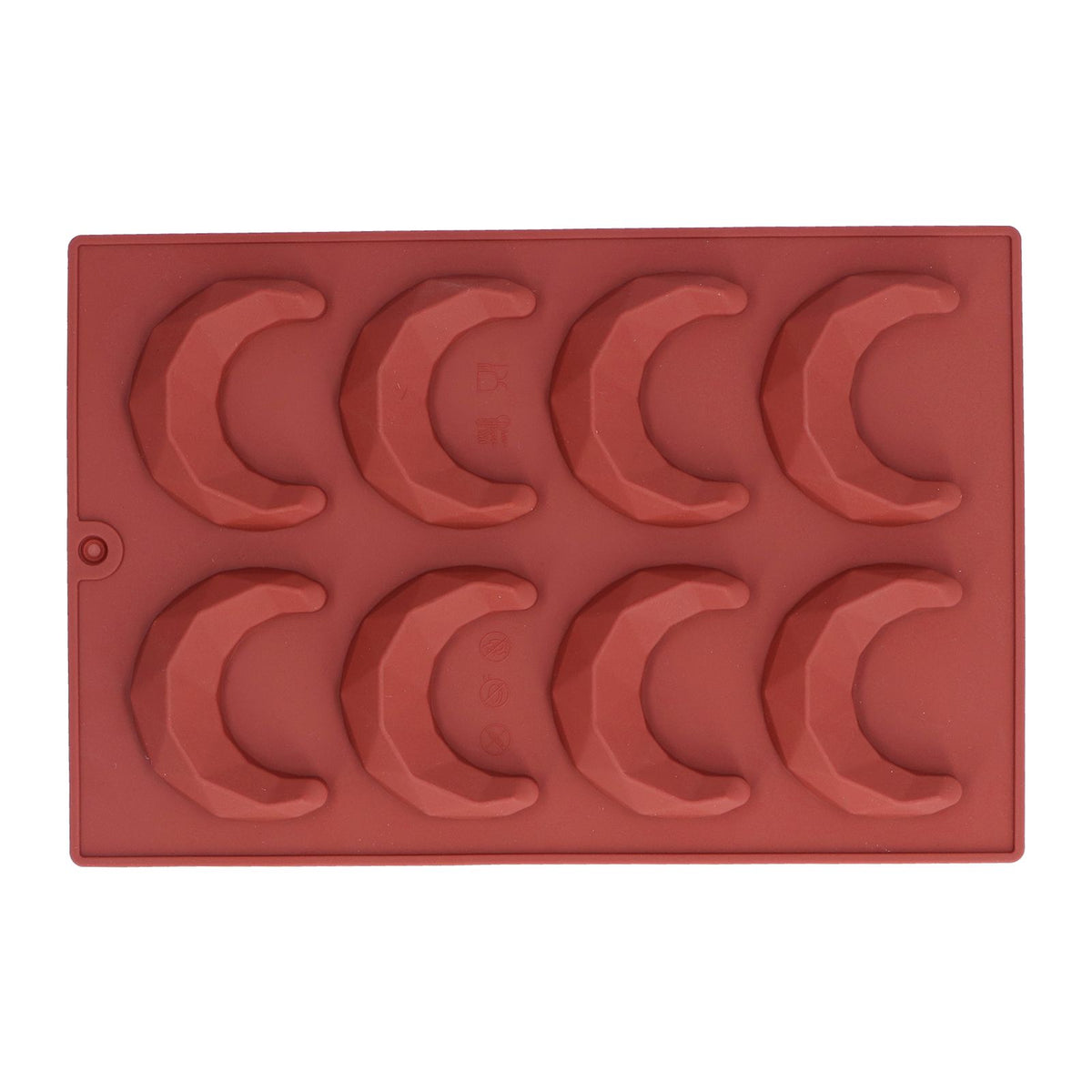 Baby moon-shaped chocolate cake mold with 8 holes, 3D design, for home bakery and kids' pretend play by Everything Baby