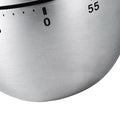 Cute fruit-shaped stainless steel kitchen timer with clear scale, portable mechanical countdown timer for cooking and nursing reminders.