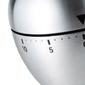 Fruit-shaped stainless steel mechanical kitchen timer with clear scale, portable and cute design for cooking and baking.
