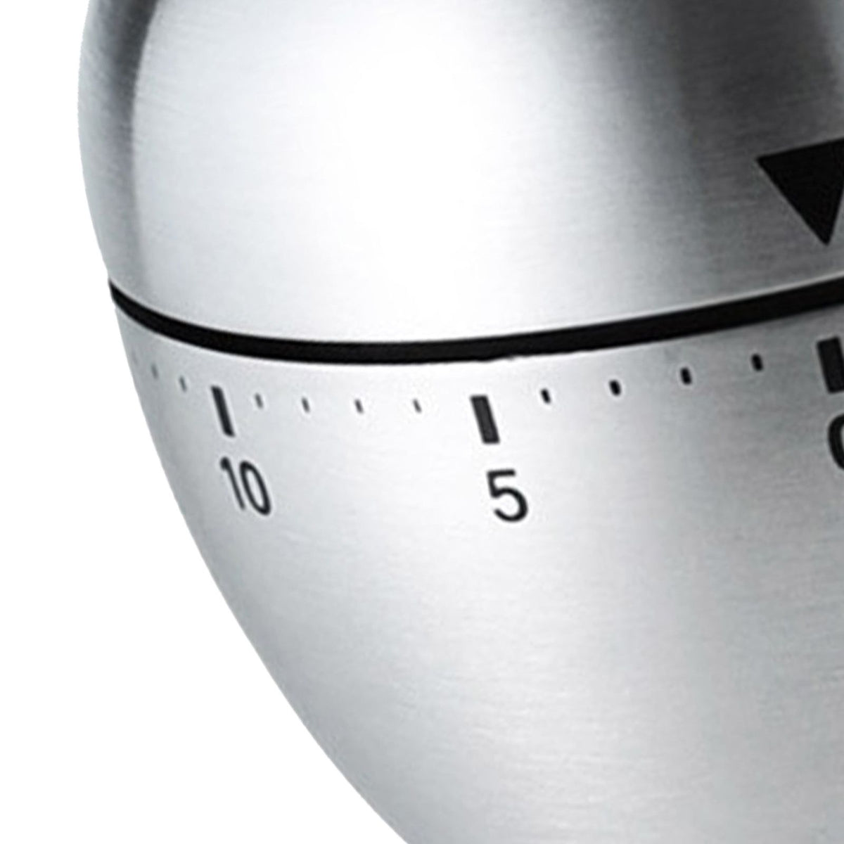 Fruit-shaped stainless steel mechanical kitchen timer with clear scale, portable and cute design for cooking and baking.
