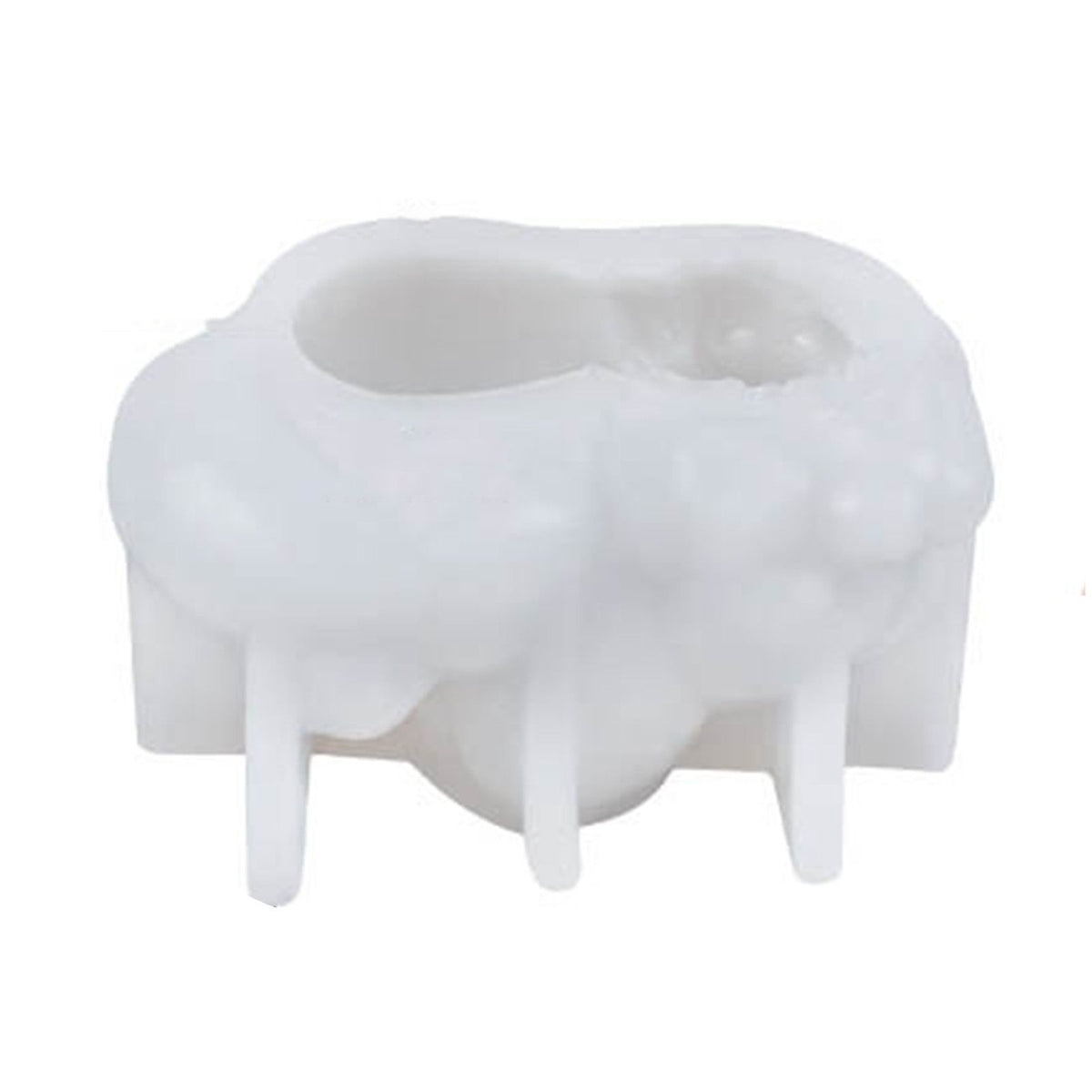 Silicone ice cube mould in roaring dragon shape for DIY home bar or party, featuring hanging design for easy use.