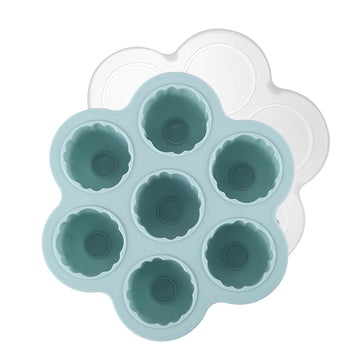 Jelly Mould Easy Release Food Grade Silicone 7 Holes Grapefruit Shaped Ice Cube Mould with Lid for Home Kitchen