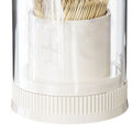 Large transparent round toothpick holder with cute rabbit lid, ideal for kitchen or restaurant use, by Everything Baby