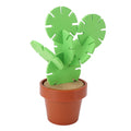 Cute cactus coaster with flowerpot holder, heat insulation and anti-slip features, perfect for protecting home tabletops.