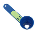 Plastic spoon funnel by Everything Baby, anti-spill design for protein powder and yolk separation in nursing and feeding.