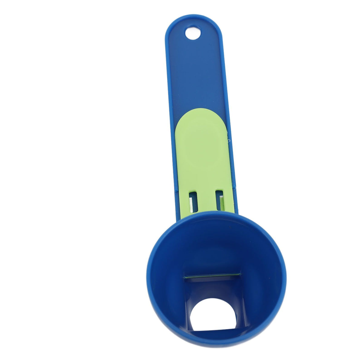Creative plastic spoon funnel for protein powder and yolk separation, designed for baby and kids nursing and feeding.