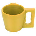 Yellow reusable insulated ice cream pint holder sleeve for yogurt and frozen desserts, stylish and multifunctional.