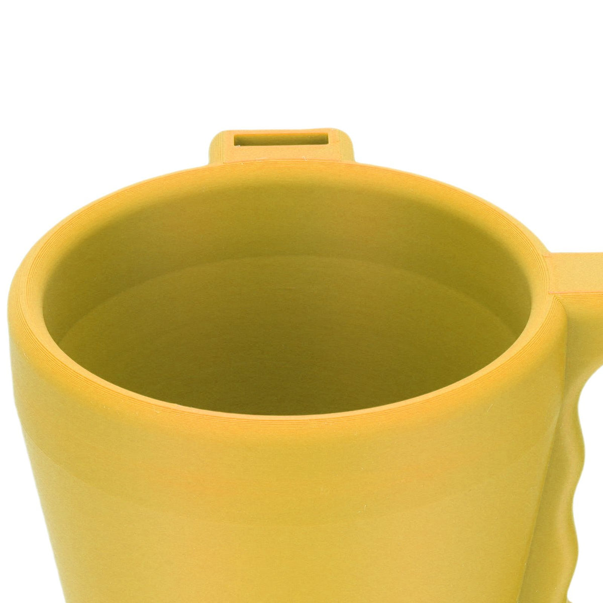 Yellow reusable insulated ice cream pint holder with stylish design, perfect for yogurt, ice cream, and frozen desserts.
