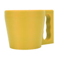 Reusable yellow insulated ice cream pint holder sleeve for yogurt and frozen desserts, stylish and multifunctional.