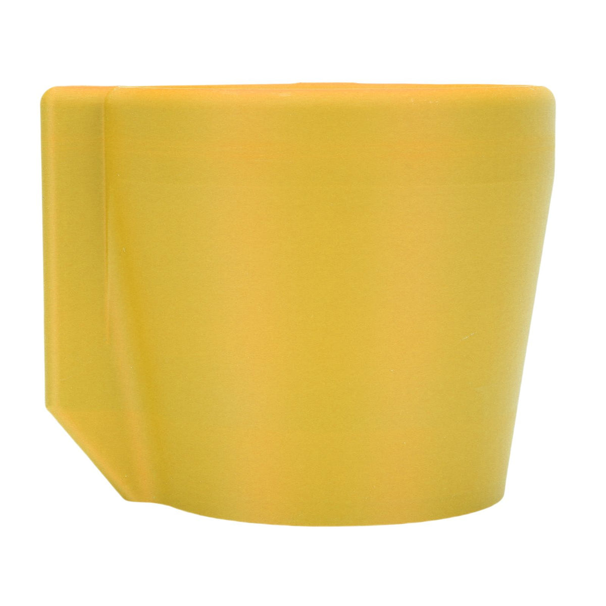 Yellow reusable insulated ice cream pint holder with stylish design, perfect for keeping yogurt and frozen desserts cold.