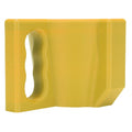 Yellow reusable insulated ice cream pint holder for yogurt and frozen desserts, stylish and multifunctional for kids' nursing and feeding.